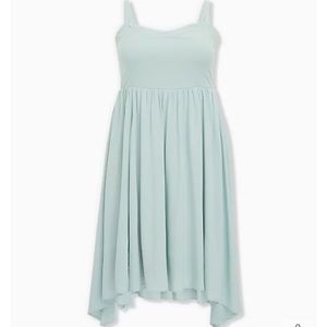 NWT Torrid Challis Sharkbite Skater Dress Size 0